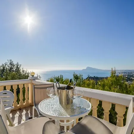 Altavista With Sea View In Hills Villa Altea