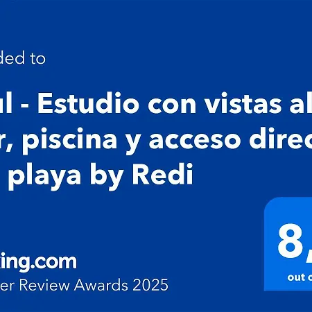 Apartment Azul - Estudio Con Vistas Al Mar, Piscina Y Acceso Directo A La Playa By Redi