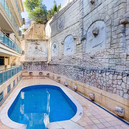 1st Line Mascarat Beach- Solarium Terrace & Pool Apartment *