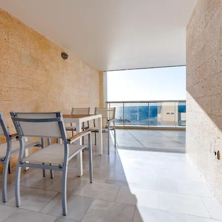 1st Line Mascarat Beach- Solarium Terrace & Pool Apartment